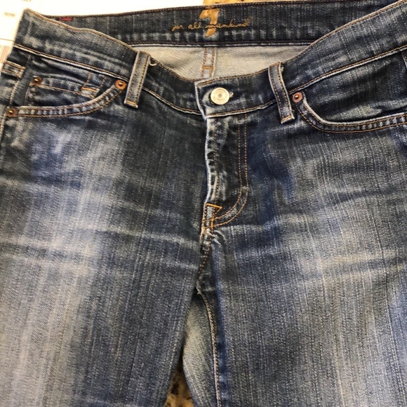 Seven for all mankind size 27 worn out bottom on one side measurements soon - Picture 4 of 5